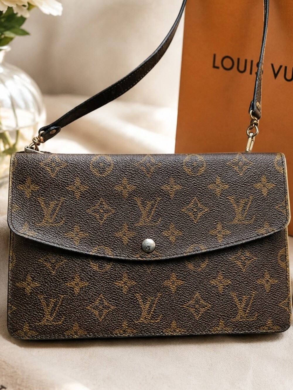 Authentic Louis Vuitton Double Rabat Shoulder Crossbody Bag With COA - Picture 6 of 14